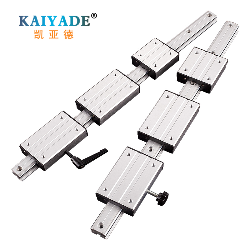 External double axis guide rail